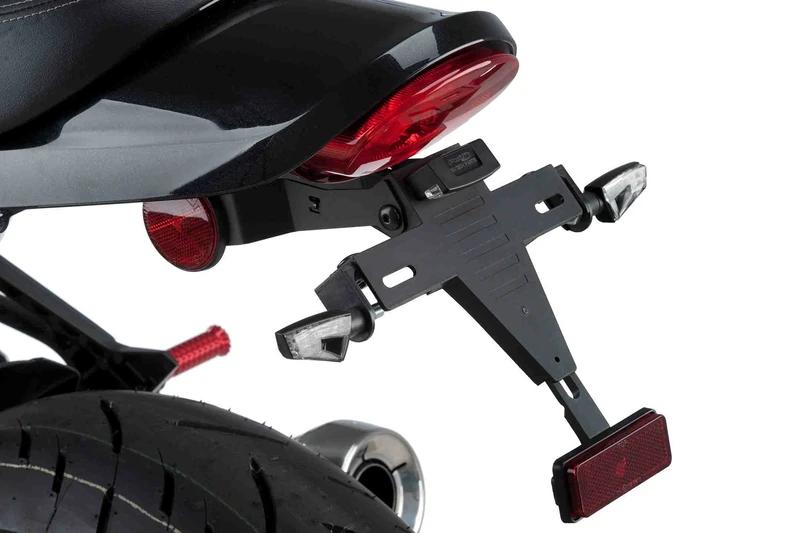 Puig 9597N License Support for Kawasaki Z900RS 18', Black