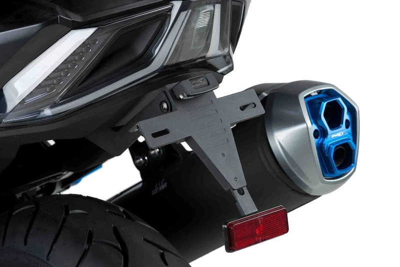 Puig License Support 9534N Black for Kymco AK 550 17'-18'