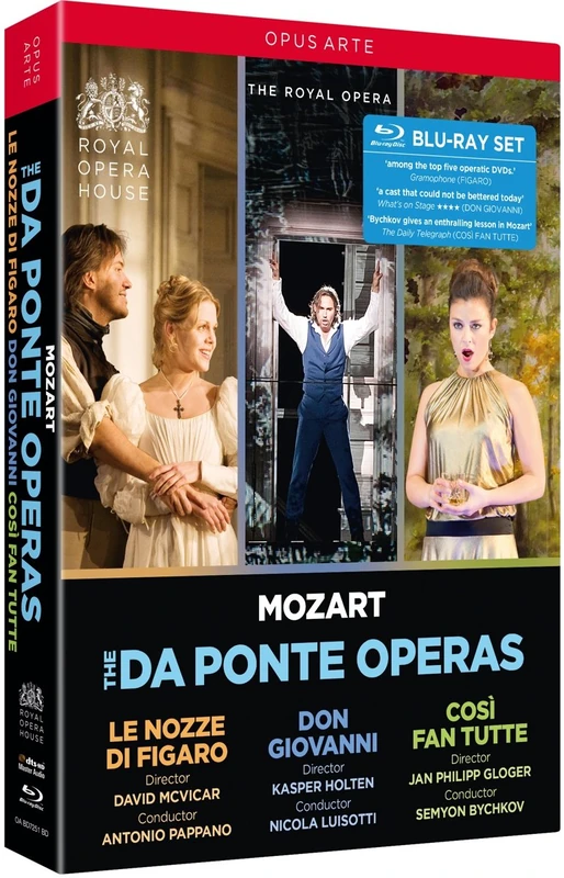 Mozart: The Da Ponte Operas [Various] [Opus Arte: OABD7251BD] [Blu-ray] [Region Free]
