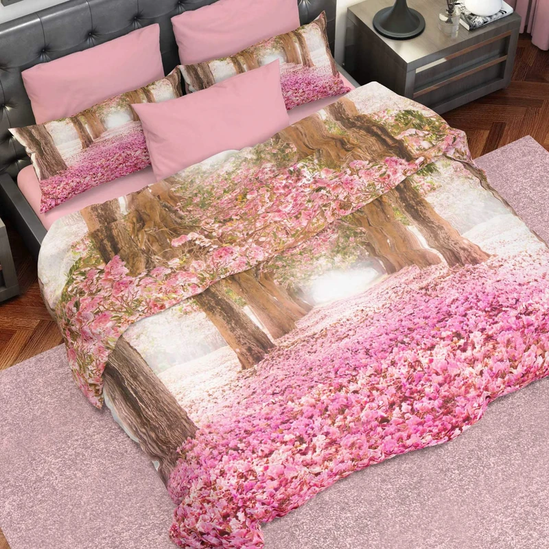 PETTI Artigiani Italiani Duvet Cover, Bedding Set, Satin, 100% Made in Italy, Boulevard, Single (150x200 cm)