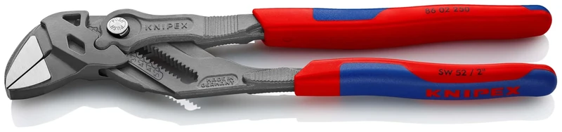 KNIPEX Pliers Wrenches Pliers and a Wrench in a Single Tool with Multi-Component Handles 250 mm, 86 02 250