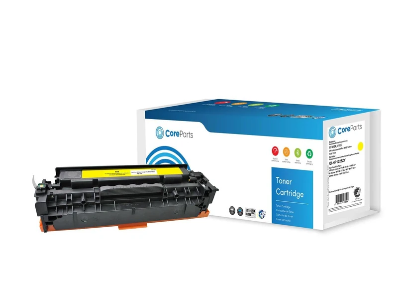 Quality Imaging Toner Yellow CF412X Pages: 5,000, CF412X (Pages: 5,000 HP Color Laserjet Pro M452 (410X) High Yield Series) - Image 1
