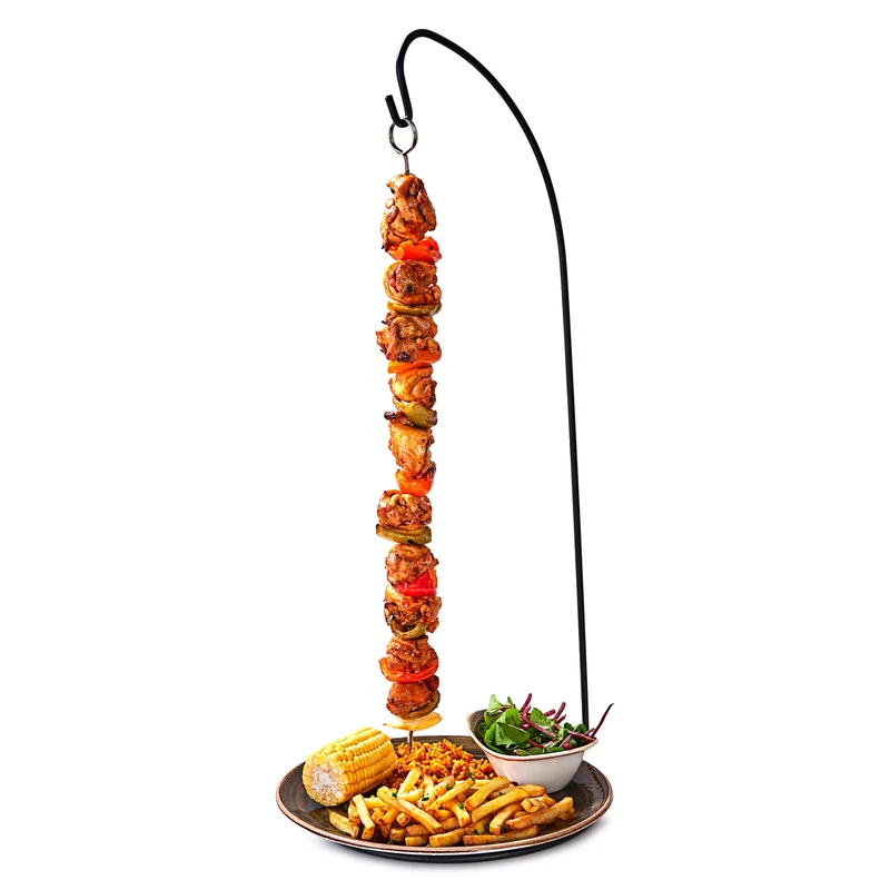 dine@drinkstuff Large Espetada Hanging Kebab Stand - Hanging Kebab Skewer Holder for Creative Food Service - Image 1