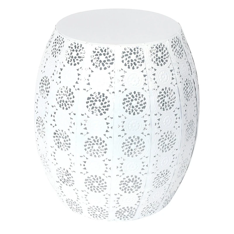 The Home Deco Table with Factory Hollow, Metal, 30 x 30 x 35 cm