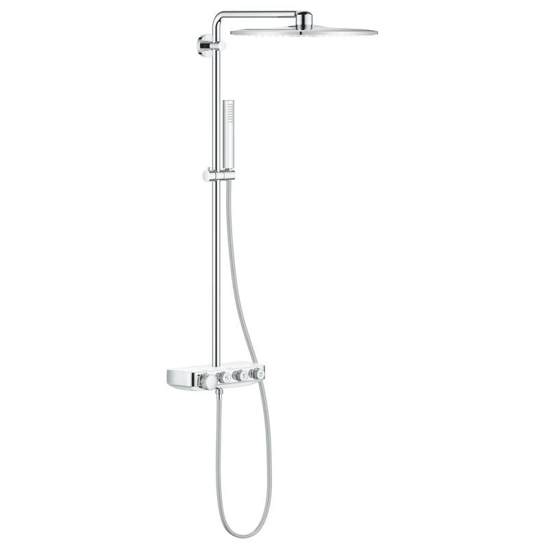 GROHE Euphoria Smartcontrol System Shower System with Thermostat for Wall Mounting Moon White 26508LS0