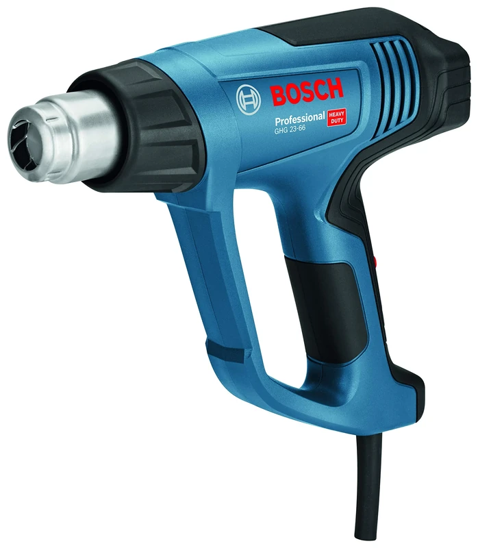 Bosch Professional Heat Gun GHG 23-66 (230V, 2.300 W, incl. Glass Protection Nozzle 75 mm, Surface Nozzle 50 mm, Carrying Case)