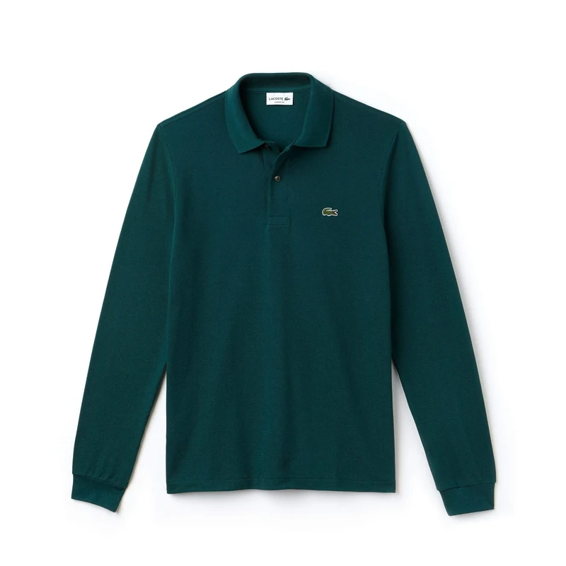 Lacoste Men's L1312 Long-Sleeve Polo Shirt,Green (Green),6XL (Manufacturer Size: 11)