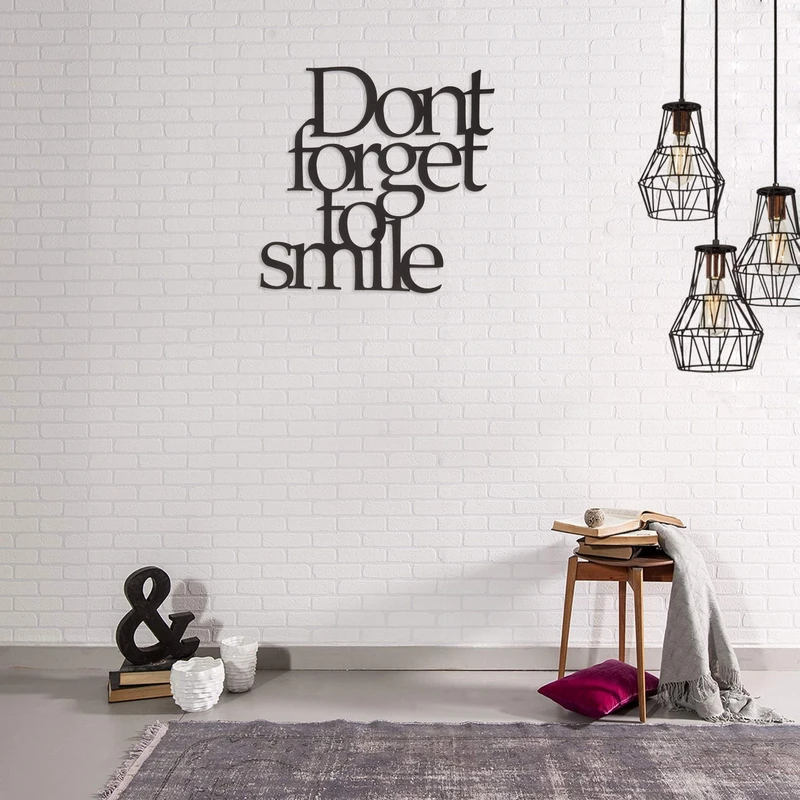 Homemania Wall Decoration 70 x 0.15 x 67 cm Black