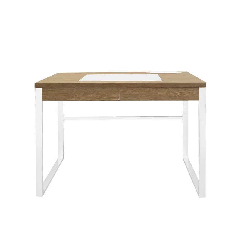 Home Deco Factory HD3760 Desk, Wood and Metal, 100 x 50.3 x 74 cm
