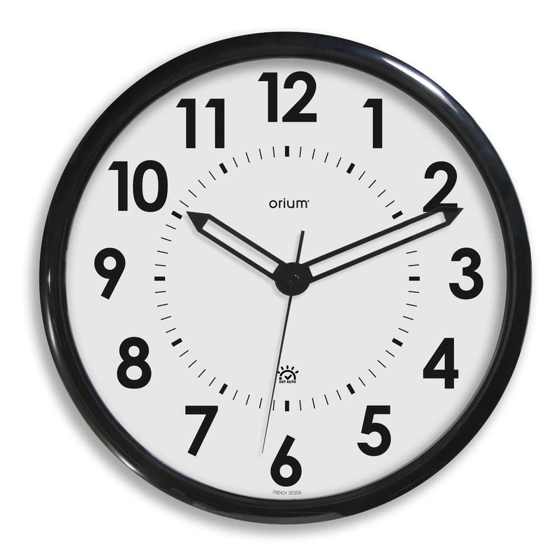 Orium 11097 Automatic DST Clock Diameter 36 cm Plastic Black