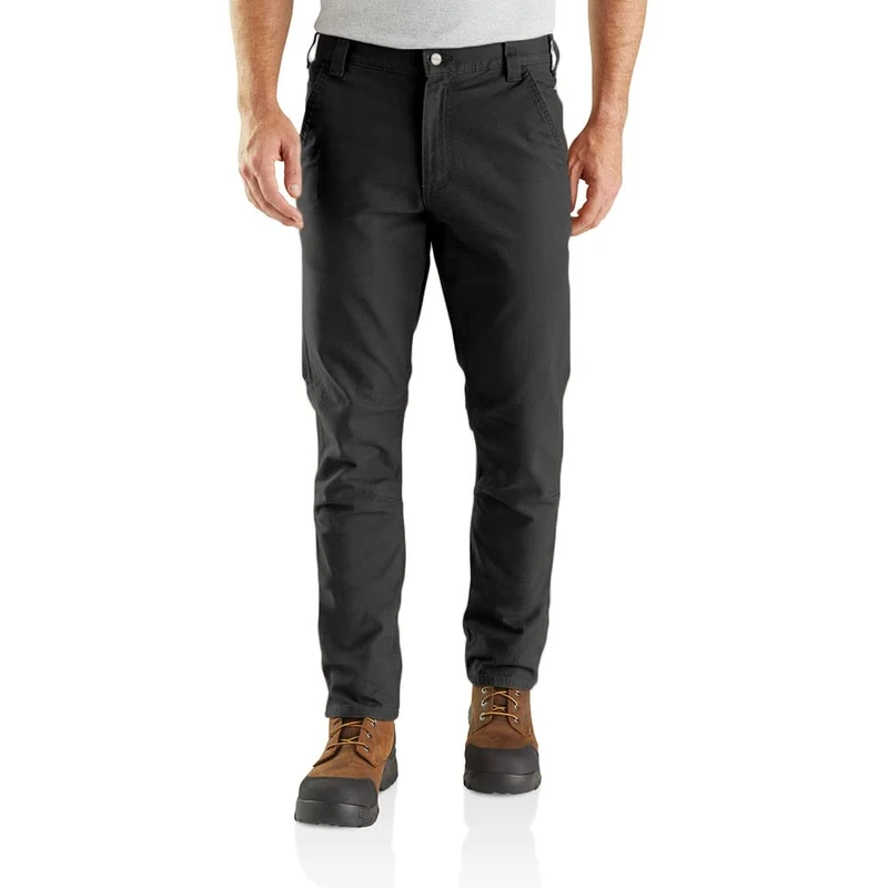 Carhartt Men's Rugged Flex® Straight Fit Duck Tapered Leg Utility Work Pant, Black, W30/L30