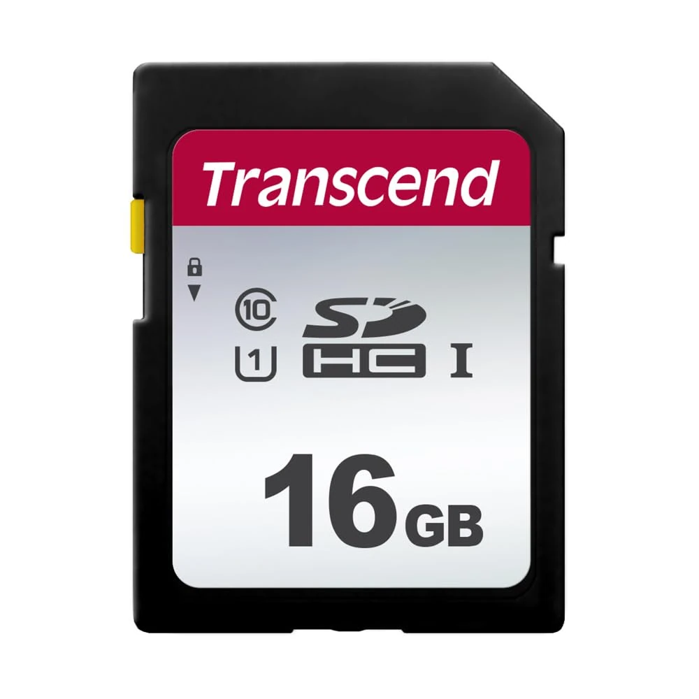 Transcend 16GB SDHC 300S Memory Card UHS- I, C10, U3, V30, 4K, Full HD, Up to 95/40 MB/s (appropriate for Digital Cameras) with Frustration Free Packaging TS16GSDC300S-E