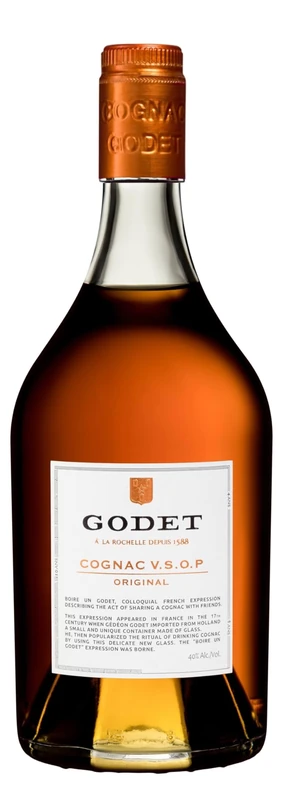 Godet VSOP French Original Cognac, Aged 10 Years Oak Brandy 70cl 40% ABV