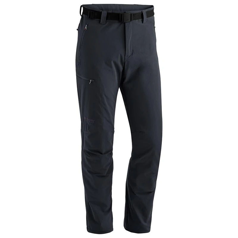 maier sports Men's Oberjoch Therm Hiking Pants, Lined Outdoor Pants, Elastic Trekking Pants Black