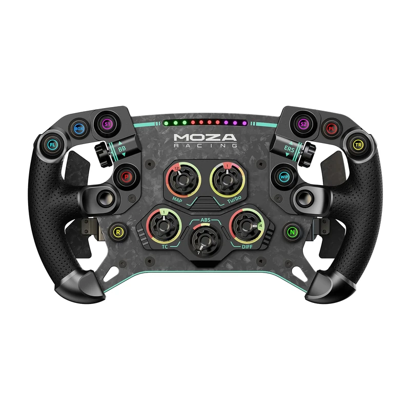 Moza Racing GS V2P Pele-Microfibra RS056 Noir Manche à air - Image 1
