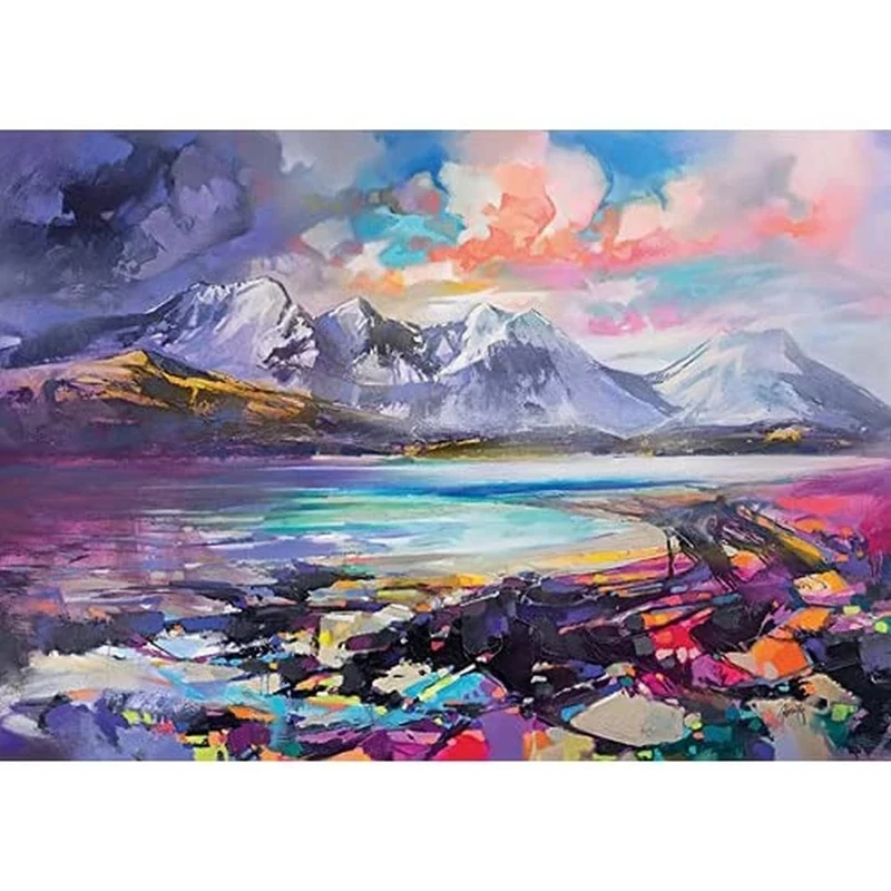 UYN Art Group The (Torrin, Skye) Canvas Print, Multi-Colour, 85 x 120 cm