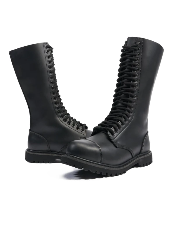 Brandit Phantom 20 Eyelet Boots Black Sizes 4/38 to 13/47, 20 holes, 11 UK