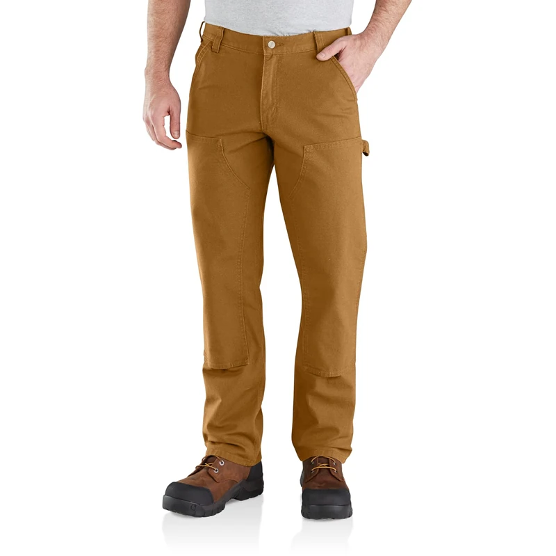 Carhartt Men's Rugged Flex Straight Fit Duck Double-Front Utility Work Pant, Carhartt Brown, W34/L32