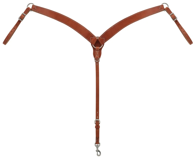 Weaver Leather Contoured Breast Collar, Canyon Rose