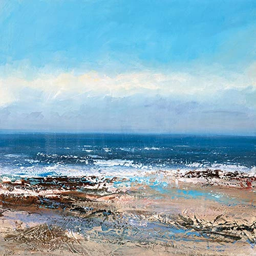 The Art Group Joanne Last (Sunlit Sea) 85 x 85cm Canvas Print