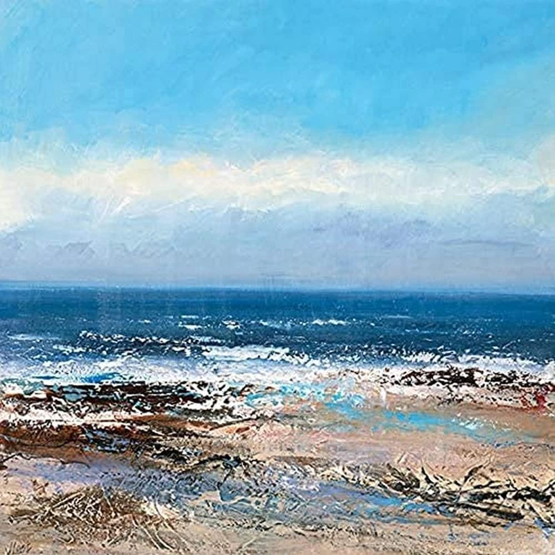 Artze Wall Art Joanne Last (Sunlit Sea) 60 x 60cm Canvas Print