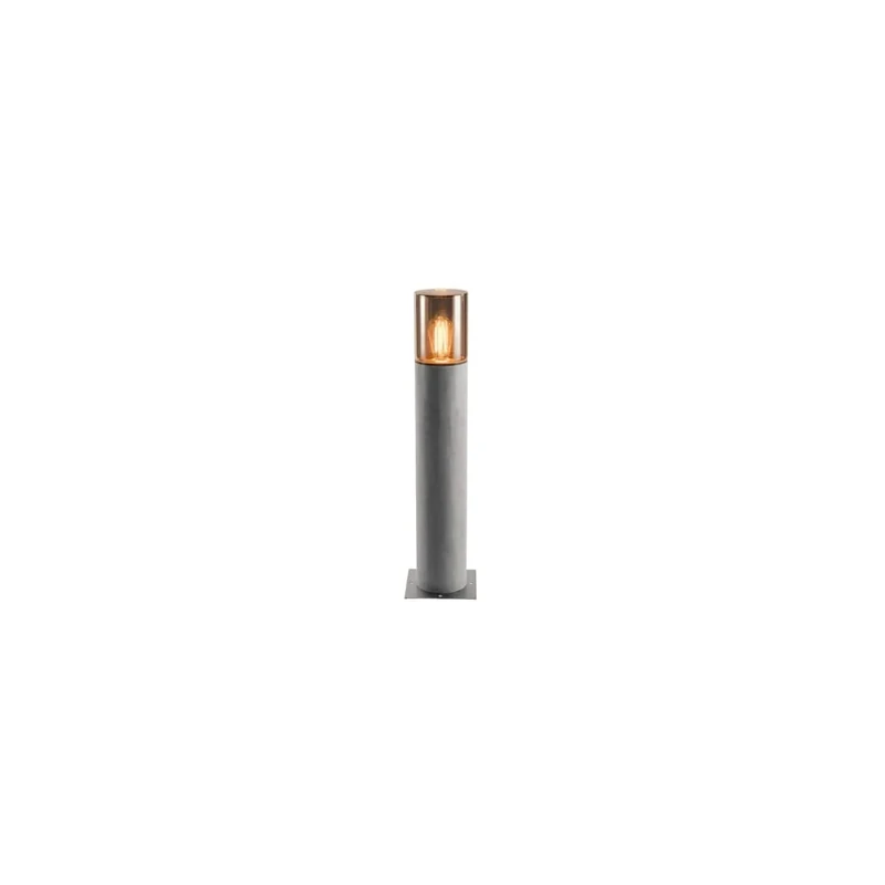 SLV Free-Standing lamp LISENNE Pole 70 / Outdoor Illumination for Paths, Walls, entrances, LED Outdoor Garden lamp / E27 IP54 23W Grey