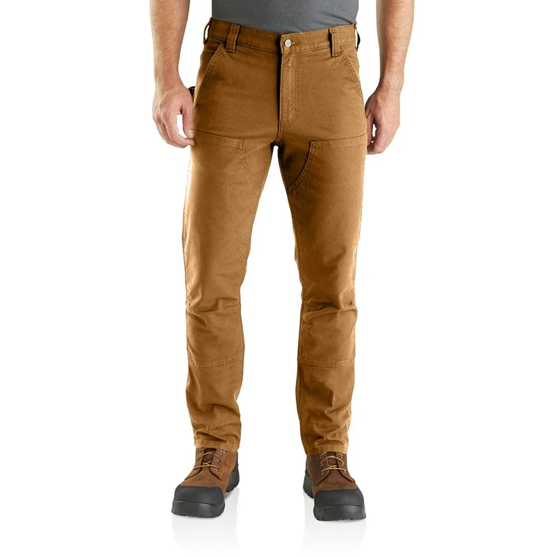 Carhartt Men's Rugged Flex® Straight Fit Duck Double-Front Utility Work Pant, Carhartt® Brown, W30/L30