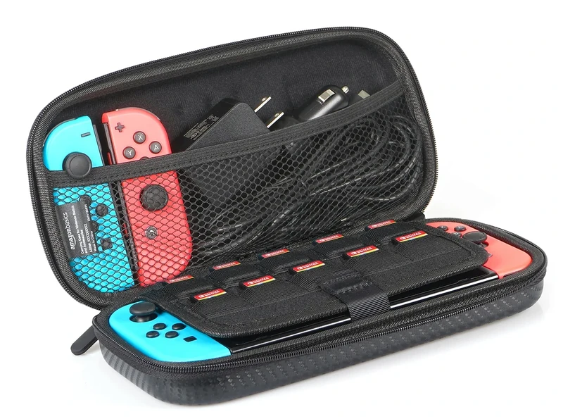 Amazon Basics Carrying case for Nintendo Switch and Accessories - 26.19 x 5.99 x 13.31 cm, Black