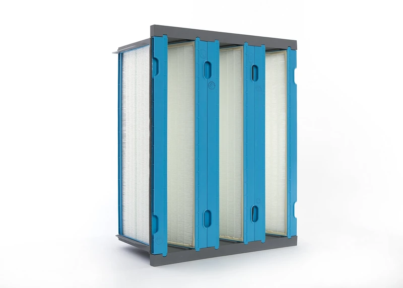 GVS Filter Technology 80.021.0002.00.AA F7 ECO 490 Assembled Bacticell, 3/4 size, Blue/White