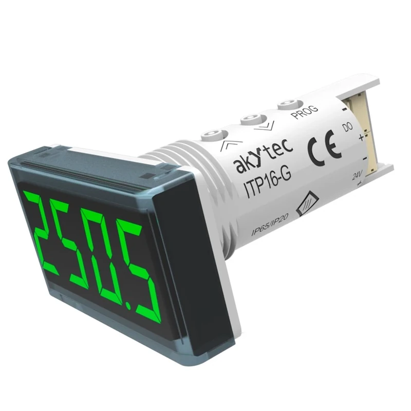 akYtec ITP16-G Temperature Gauge - Green