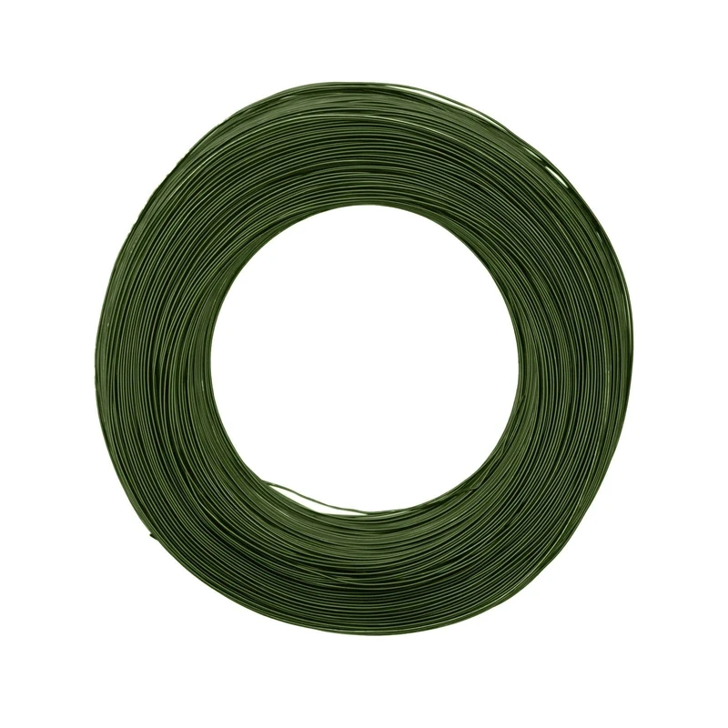 Vaessen Creative Aluminium Craft Wire 1197.5 ft (365 m) x 0.03" (0.8 mm) Dark Green - Flexible Metallic Wire for Crafting, Flower Arranging, Jewellery Making and Modelling