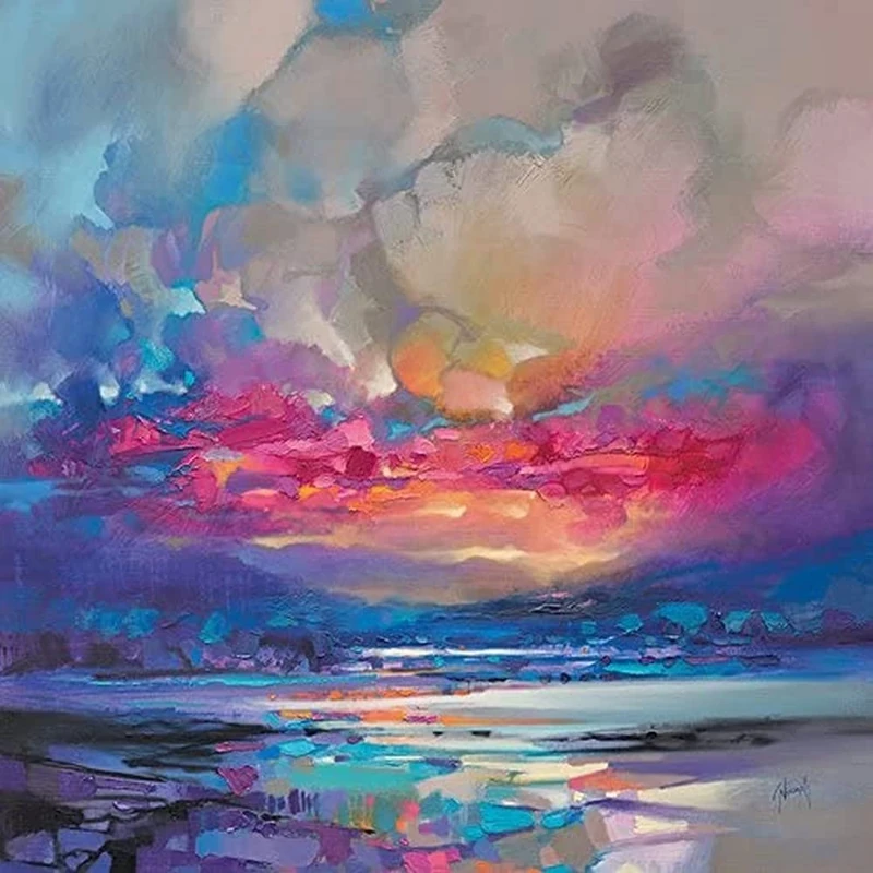 Art Group (Quantum Skye Canvas Print, Multi-Colour, 85 x 85 cm