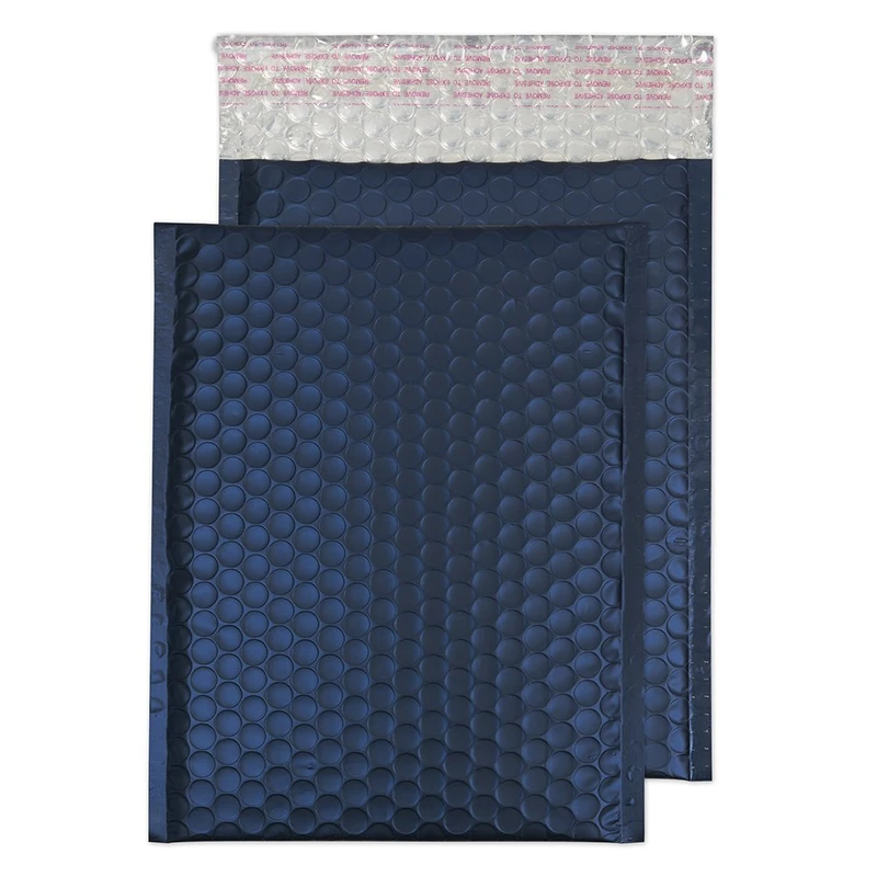 Blake Packaging - Dark Blue Bubble Mailers B5+ (250 x 180 mm) - Pack of 100 - 70 Micron - Peel and Seal Navy Jiffy Bags - Small Business Supplies - Blue Padded Envelopes for Shipping (MTN250)