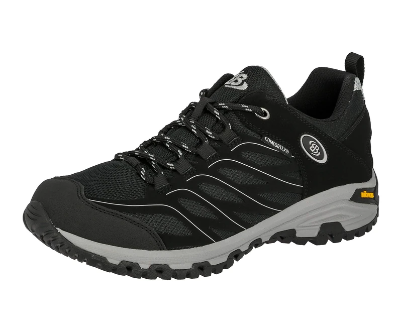 Brütting Unisex Adults' Mount Hayes Low Low Rise Hiking Shoes, Black (Black/Grey), 3.5 UK