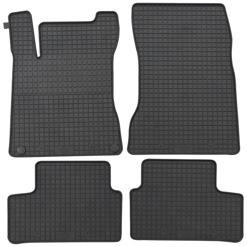 PETEX Rubber Mats Suitable for A-Class (W177) from 05/2018 / B-Class (W247) from 02/2019 / CLA (C118) from 03/2019 / GLA (H247) from 04/2020 Floor Mats Black 4-Piece Set