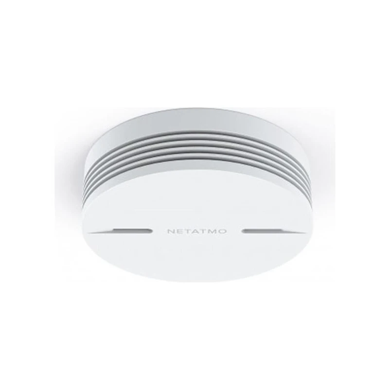 Netatmo Intelligent Smoke Detector, 10 Years with Battery, Smoke Alarm, Automatic Test, Automated Control Unit Not Required, EN14604 Certification, NSA-EC