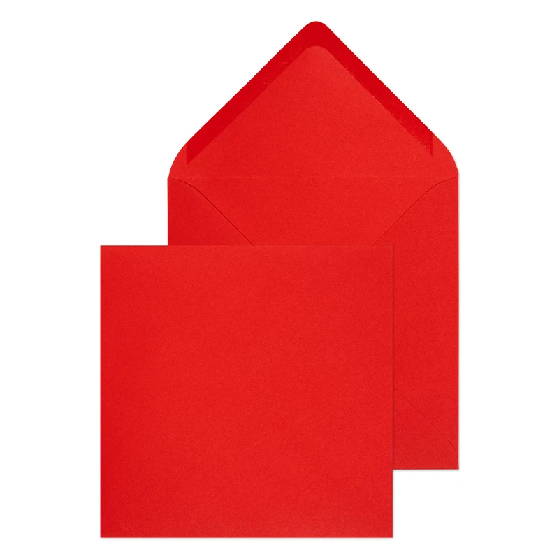 Blake Purely Everyday 155 x 155 mm 100 gsm Square Banker Invitation Gummed Envelopes (ENV4265) Red - Pack of 500