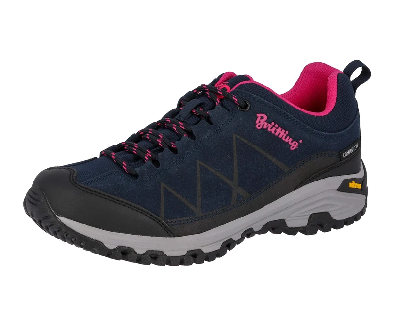 Bruetting Kansas, Women’s Low Rise Hiking Shoes, Blue (Marine/Pink Marine/Pink), UK (39 EU)