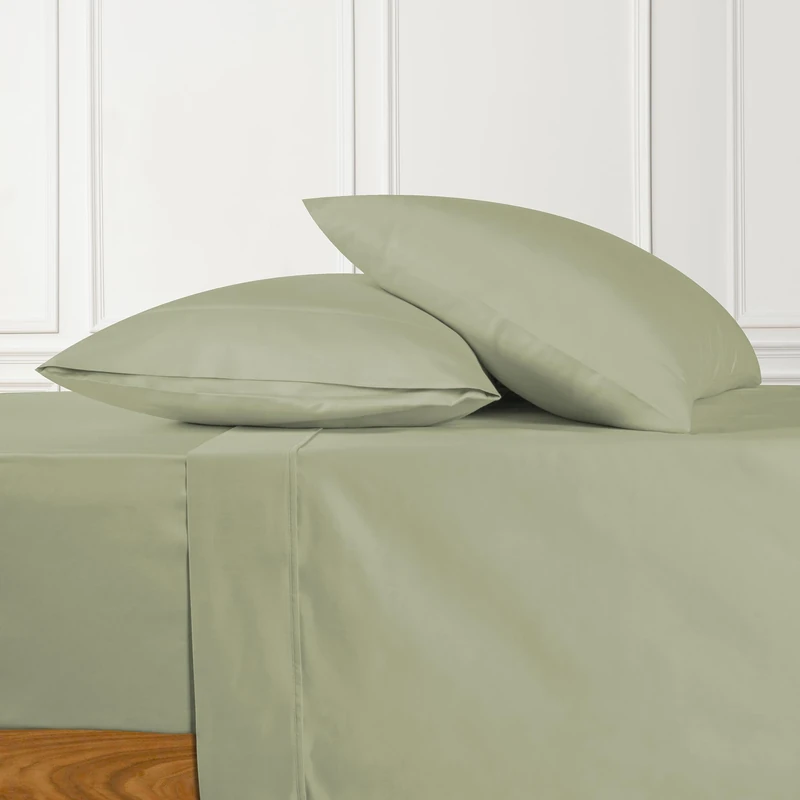 URBANHUT 100% Cotton Sheets King Size, for Everyday Use - Sage