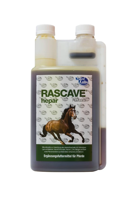 NutriLabs Rascave Hepar Dietary Supplement Liquid for Horses Pack of 1 x 1 Litre) - Image 1