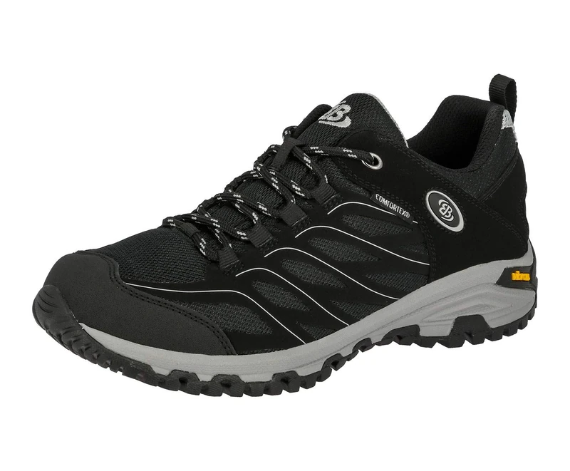 Brütting Unisex Adults' Mount Hayes Low Low Rise Hiking Shoes, Black (Black/Grey), 8 UK