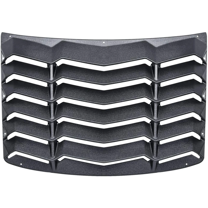 CUMART Rear Window Louvers Windshield Sun Shade Cover Lambo Style Matte Black Compatible with Chevrolet Chevy Camaro 2016 2017 2018 2019