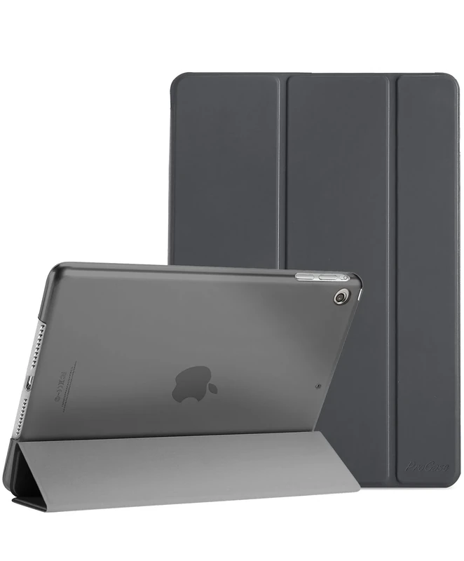 ProCase Smart Case for iPad Mini 1 2 3 7.9 inches(Mode: A1432 A1454 A1455 A1489 A1490 A1491 A1599 A1600), Ultra Slim Lightweight Stand Cover with Translucent Back Support Auto Sleep/Wake –Grey