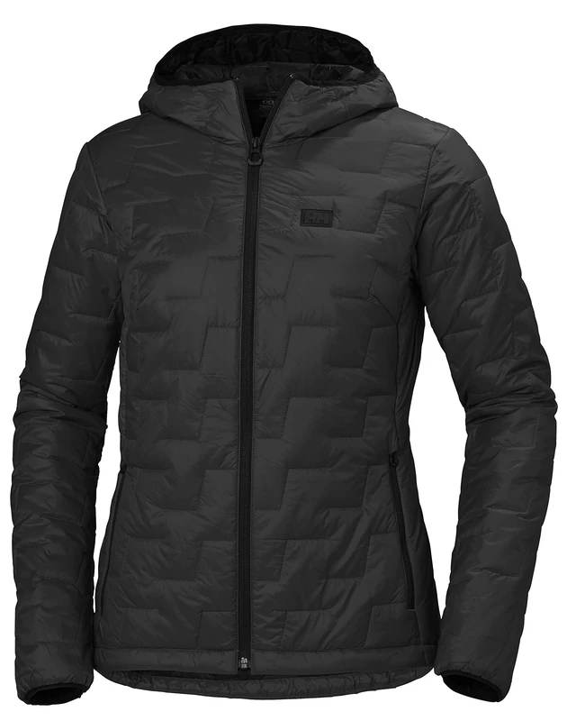 Helly Hansen Women's W Lifaloft Hooded Ins Jkt, Black, L