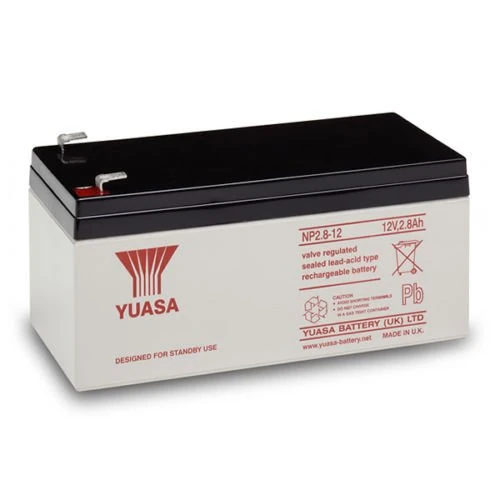Yuasa NP2.8 12 volt 2.8 ah GENUINE RECHARGEABLE ALARM/SECURITY BATTERY