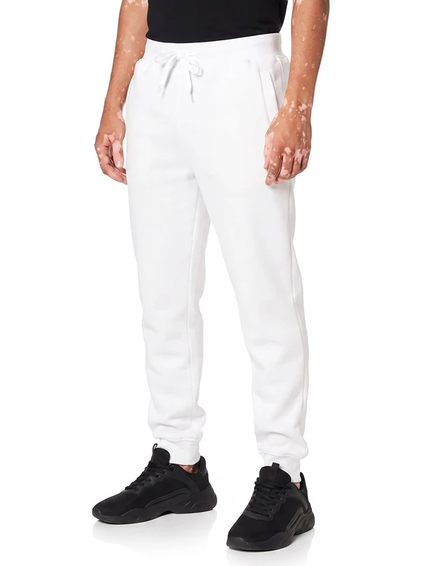 Southpole Men's 1570 Basic Active Fleece Jogger Sweatpants, White a, 3X-Large