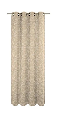 Adam Flower Curtain 145x245/Eyelet Cuvée Light/Beige - Image 1