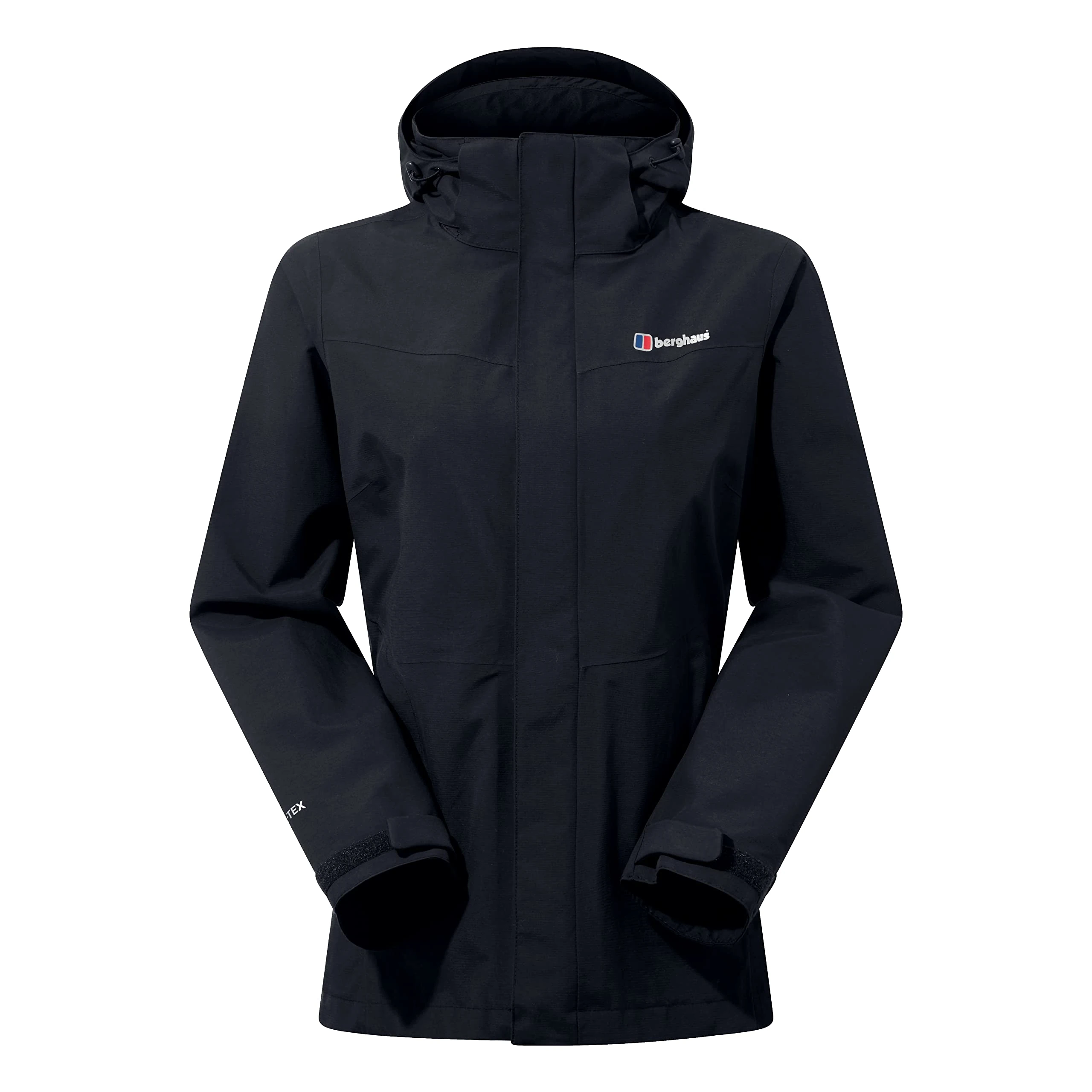 Berghaus Women's Hillwalker Interactive Gore-Tex Shell Jacket | Waterproof Coat | Breathable | Durable, Black/Black, 20