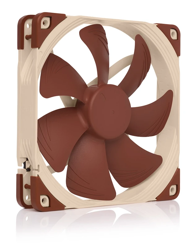 Noctua NF-A14 5V PWM, Premium Quiet Fan with USB Power Adaptor Cable, 4-Pin, 5V Version (140mm, Brown) - Image 1