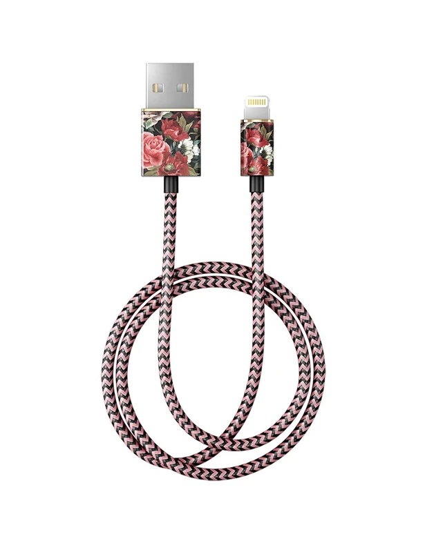 iDeal of Sweden Fashion Cable 1 m Lightning Antique Roses - Image 1